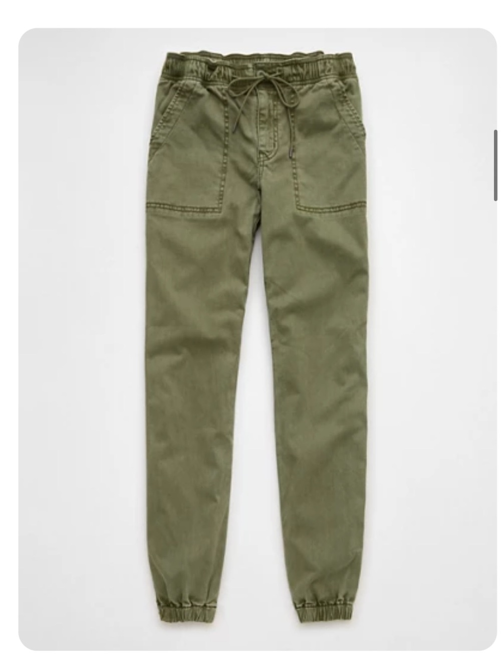 American Eagle Outfitters Olive Drawstring Joggers